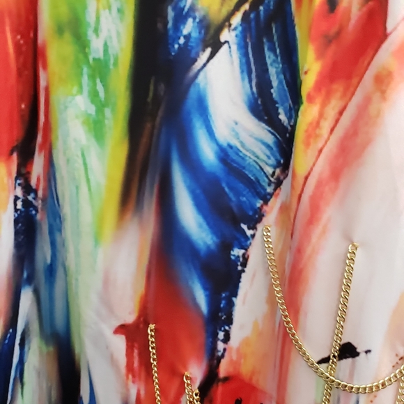 SALE EVERYTHING MUST GO Stunning Multi Color Bodycon Mini Dress - Picture 9 of 12